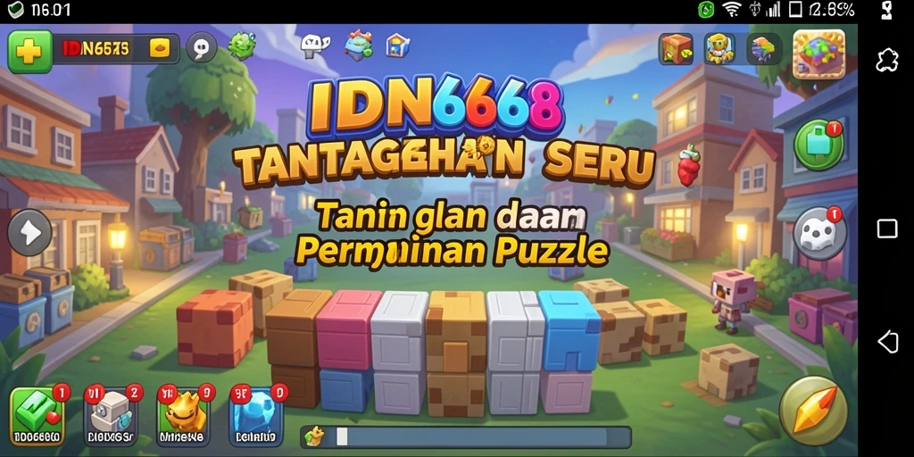 Gameplay menarik dan menantang di dalam game Puzzle IDN668.