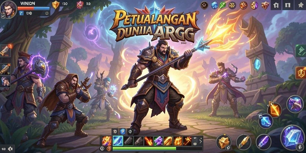Screenshot gameplay <strong>WINIDN</strong> menampilkan aksi seru karakter dalam pertempuran.