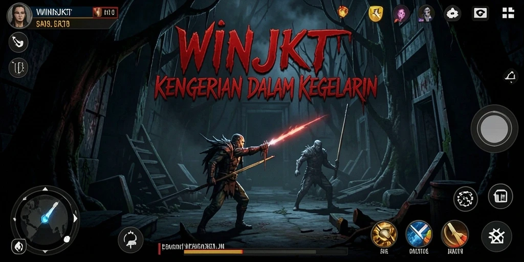 Tampilan gameplay Horror yang mencekam dan menegangkan.